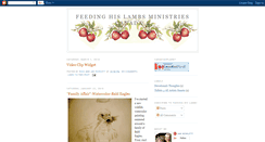 Desktop Screenshot of feedinghislambs.blogspot.com