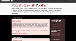 Desktop Screenshot of nazwisko.blogspot.com