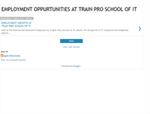 Tablet Screenshot of employmenttrainpro.blogspot.com