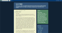 Desktop Screenshot of lenisright.blogspot.com