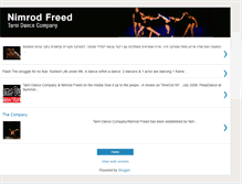 Tablet Screenshot of nimrodfreed-tamidance.blogspot.com