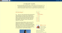 Desktop Screenshot of ogradysays.blogspot.com