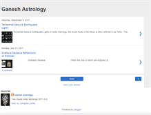 Tablet Screenshot of ganeshastrology.blogspot.com