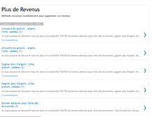 Tablet Screenshot of plusderevenus.blogspot.com
