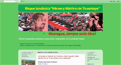 Desktop Screenshot of bloquesandinistaheroesymartiresdeti.blogspot.com