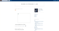 Desktop Screenshot of homeiswhereiam.blogspot.com