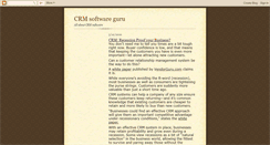 Desktop Screenshot of crm-software-guru.blogspot.com