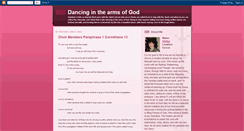 Desktop Screenshot of dancinginhisarms.blogspot.com