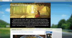 Desktop Screenshot of kriyashakti.blogspot.com