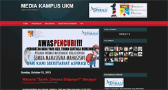 Desktop Screenshot of mediakampusukm.blogspot.com