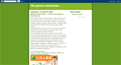 Desktop Screenshot of mis-plantas-medicinales.blogspot.com