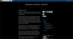 Desktop Screenshot of goddamhockeyskates.blogspot.com