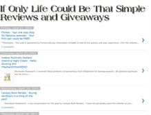 Tablet Screenshot of ifonlylifecouldbethatsimple.blogspot.com