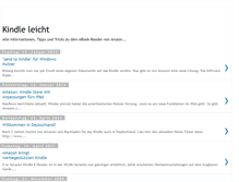 Tablet Screenshot of kindle-leicht.blogspot.com
