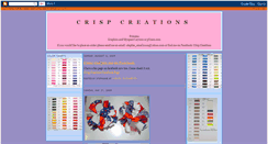 Desktop Screenshot of crispcreations.blogspot.com
