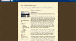 Desktop Screenshot of anotherbandwagon.blogspot.com