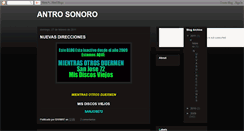 Desktop Screenshot of antrosonoro.blogspot.com