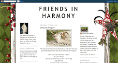 Desktop Screenshot of friendsinharmony.blogspot.com