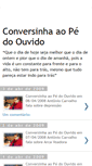 Mobile Screenshot of conversinhaaopedoouvido.blogspot.com