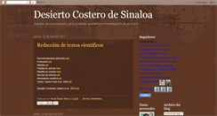 Desktop Screenshot of desiertocostero-sinaloa.blogspot.com