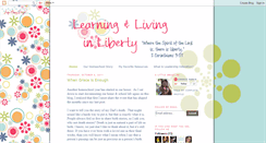 Desktop Screenshot of learningandlivinginliberty.blogspot.com