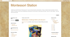 Desktop Screenshot of montessoristation.blogspot.com