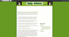 Desktop Screenshot of daily-science.blogspot.com