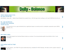 Tablet Screenshot of daily-science.blogspot.com