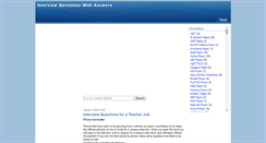Desktop Screenshot of interviewquestionswithanswers.blogspot.com