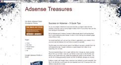 Desktop Screenshot of adsensetreasures.blogspot.com