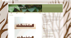 Desktop Screenshot of annabenach.blogspot.com