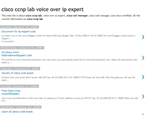 Tablet Screenshot of cisco-ccnp-lab-84.blogspot.com