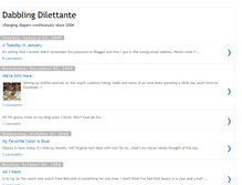 Tablet Screenshot of dilettantedabbling.blogspot.com