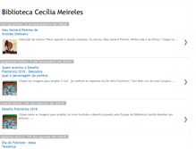 Tablet Screenshot of bibliotecaceciliameireles.blogspot.com