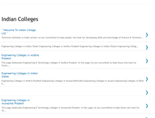 Tablet Screenshot of indiancollegelist.blogspot.com