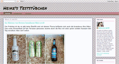 Desktop Screenshot of heikesteststuebchen.blogspot.com