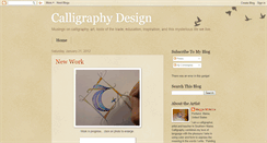 Desktop Screenshot of calligraphydesign.blogspot.com