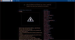 Desktop Screenshot of ainconsistenciadaarte.blogspot.com