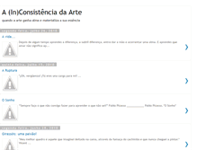 Tablet Screenshot of ainconsistenciadaarte.blogspot.com