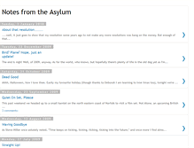 Tablet Screenshot of notesfromtheasylum.blogspot.com