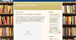 Desktop Screenshot of hablamosenpublico.blogspot.com