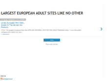 Tablet Screenshot of largesteuropeanadultsiteslikenoother.blogspot.com