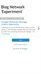 Mobile Screenshot of blognetworkexperiment.blogspot.com
