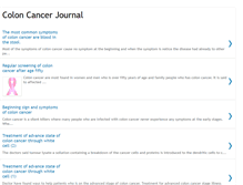 Tablet Screenshot of coloncancersjournal.blogspot.com