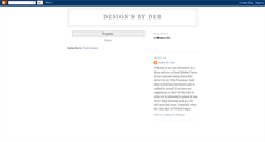 Desktop Screenshot of designsbydeb.blogspot.com