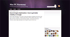 Desktop Screenshot of macpcharmony.blogspot.com