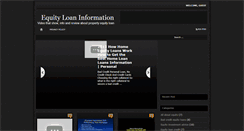 Desktop Screenshot of equity-loan-information.blogspot.com