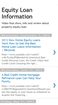 Mobile Screenshot of equity-loan-information.blogspot.com