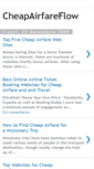 Mobile Screenshot of cheapairfareflow.blogspot.com