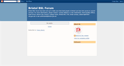 Desktop Screenshot of bslforum.blogspot.com